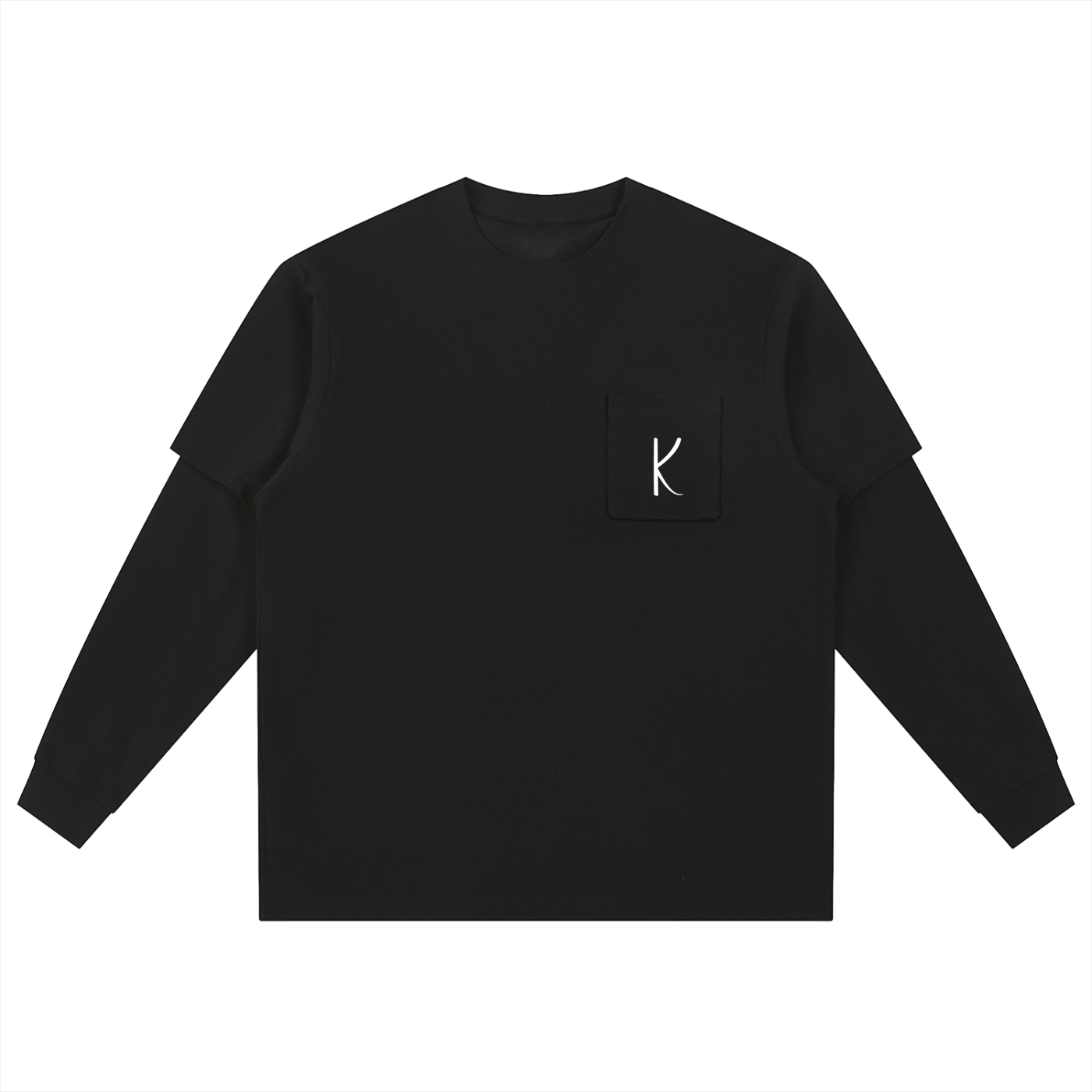 Layered Long Sleeve Oversized Tee