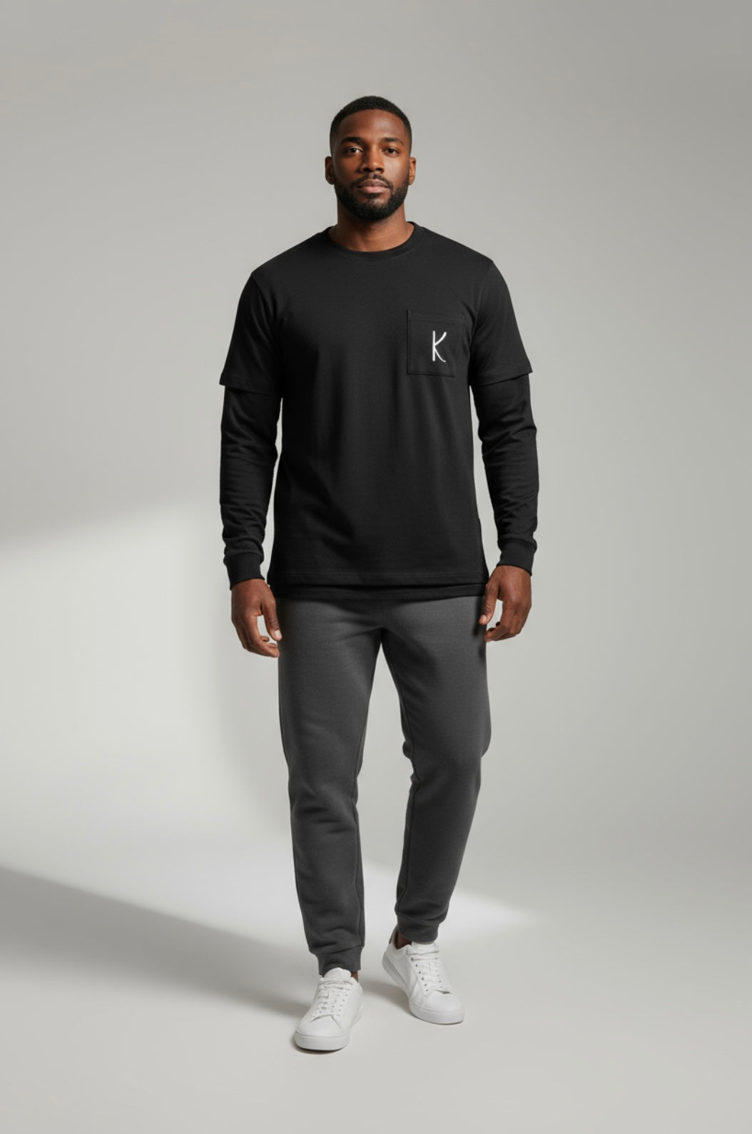 Layered Long Sleeve Oversized Tee