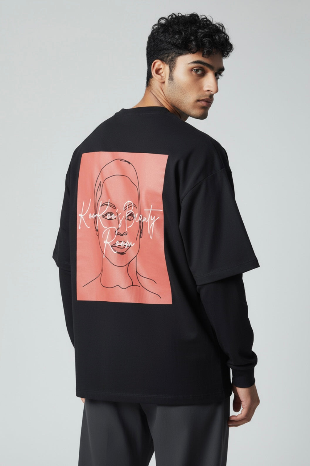 Layered Long Sleeve Oversized Tee