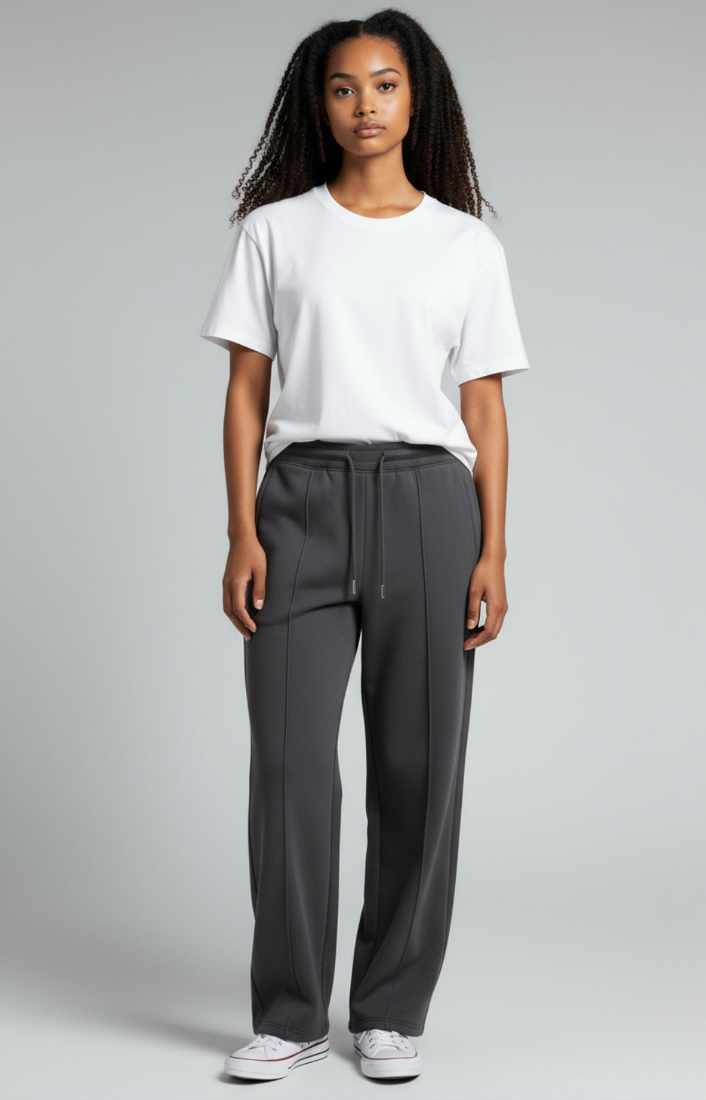 Essential Drawstring Straight-Leg Sweatpants