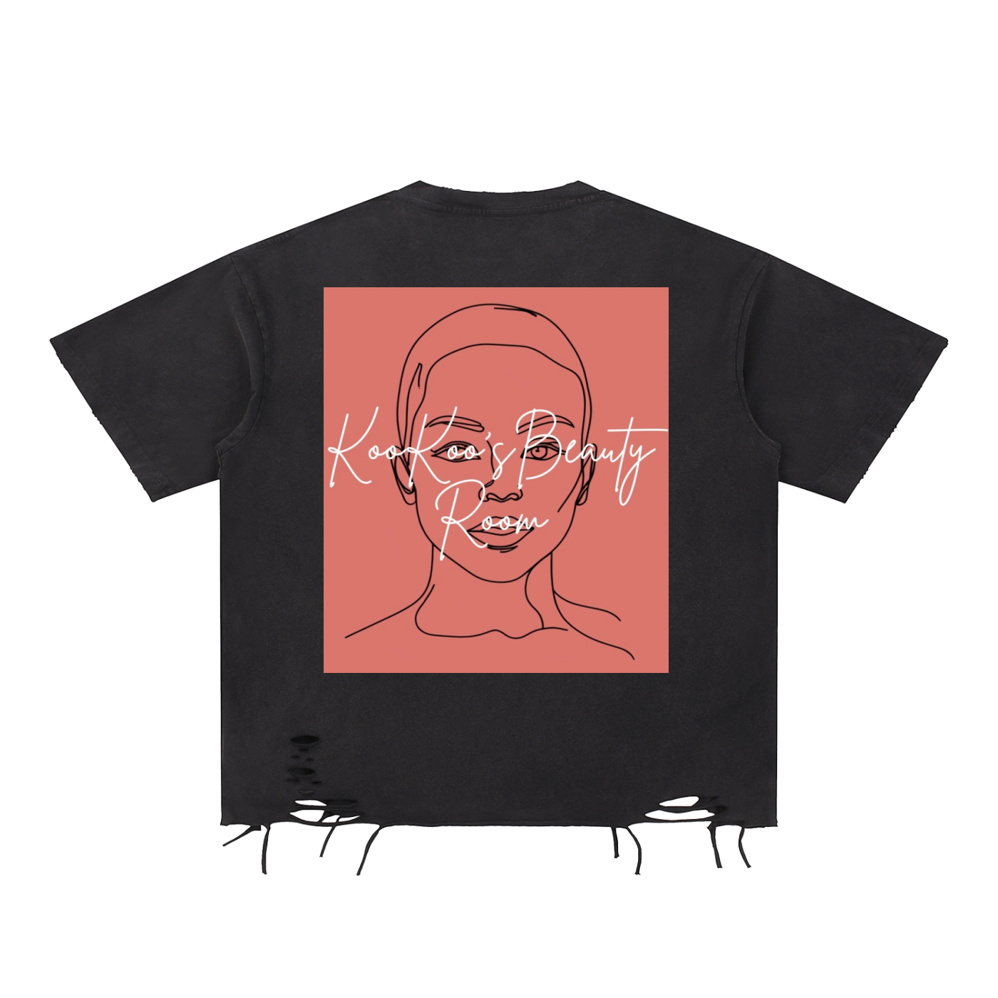 Snow Washed Raw-Hem T-Shirt