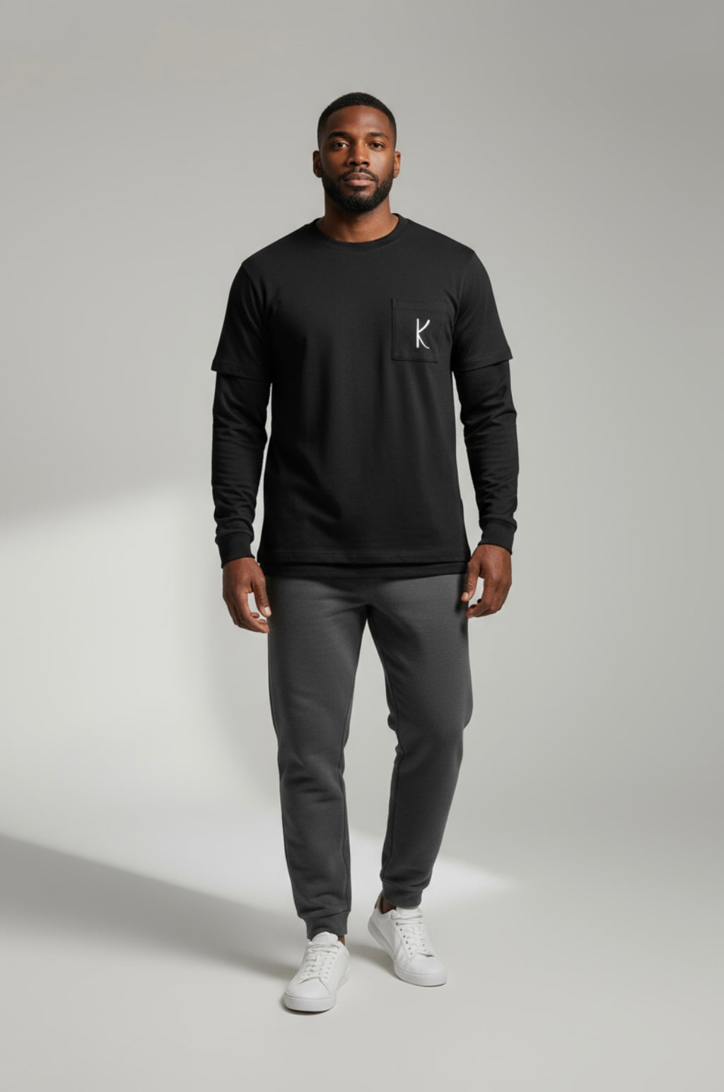 Layered Long Sleeve Oversized Tee